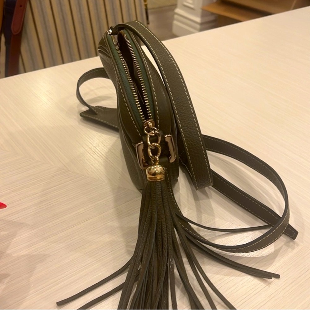 🍀Valentino by Mario 🍀 Valentino Dollaro Eve green camera style crossbody - Picture 4 of 5